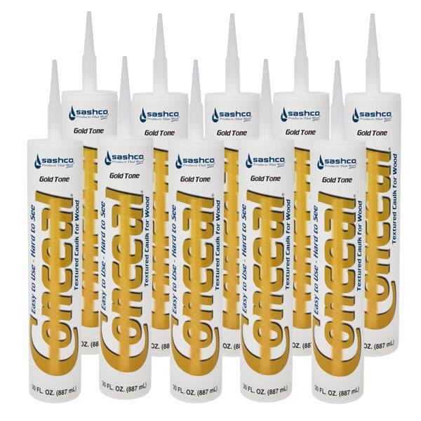Sashco Concal Textured Wood Caulk (10) 30 oz. Tube Case