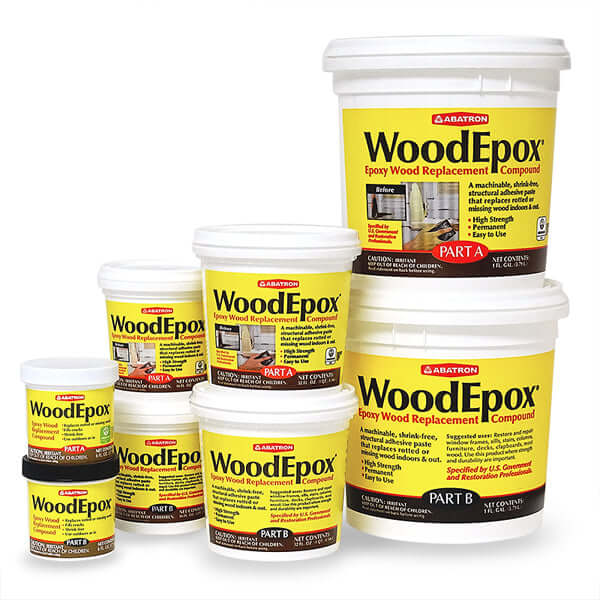 Abatron Wood Epox Epoxy Wood Replacement Compound Size Comparison