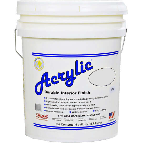 Perma-Chink Acrylic Durable Interior Finish 5 Gallon