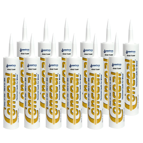 Sashco Concal Textured Wood Caulk (12) 10.5 oz. Tube Case