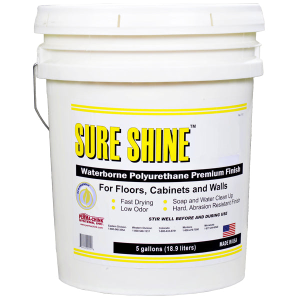Perma-Chink Sure Shine Waterborne Polyurethane Premium Finish 5 Gallon