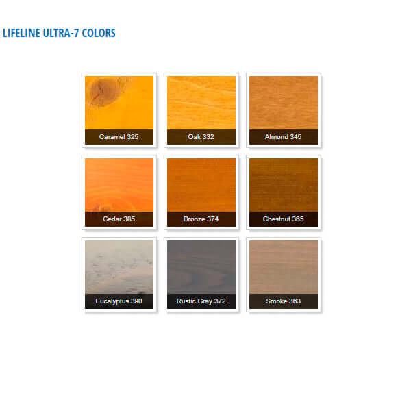 Perma-Chink Lifeline Ultra-7 Color Chart