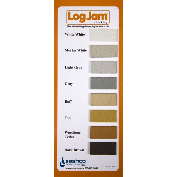 Sashco Log Jam Chinking Sample Dot Card