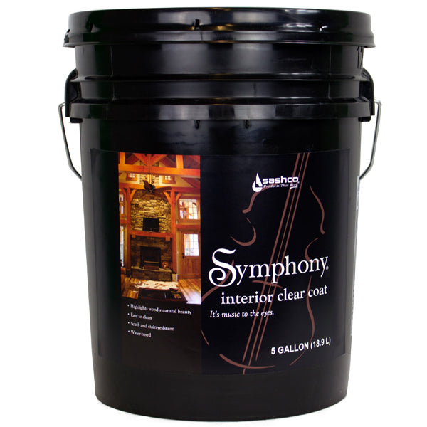 Sashco Symphony Interior Clear Coat 5 Gallon Pail
