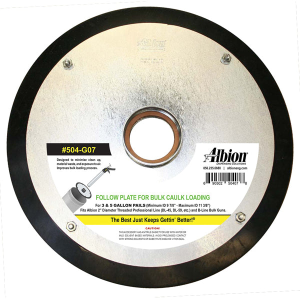 Albion Threaded Follow Plate #504-G07