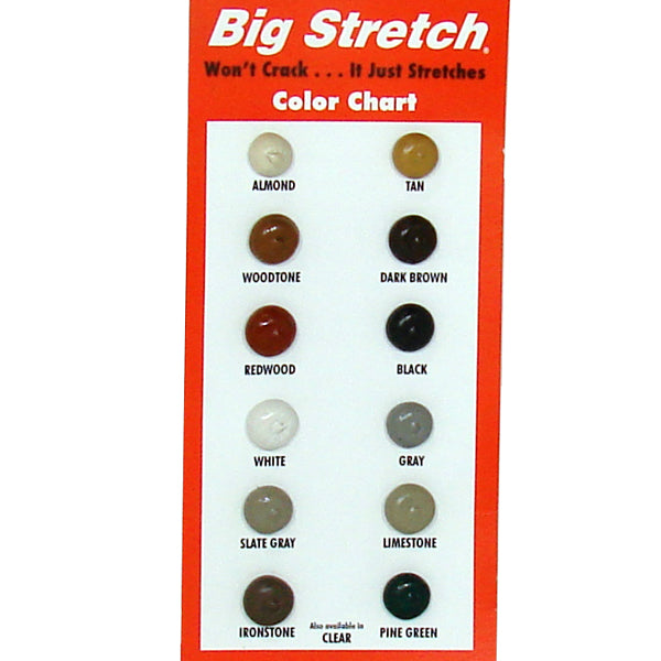 Sashco Big Stretch Color Chart Sample Card