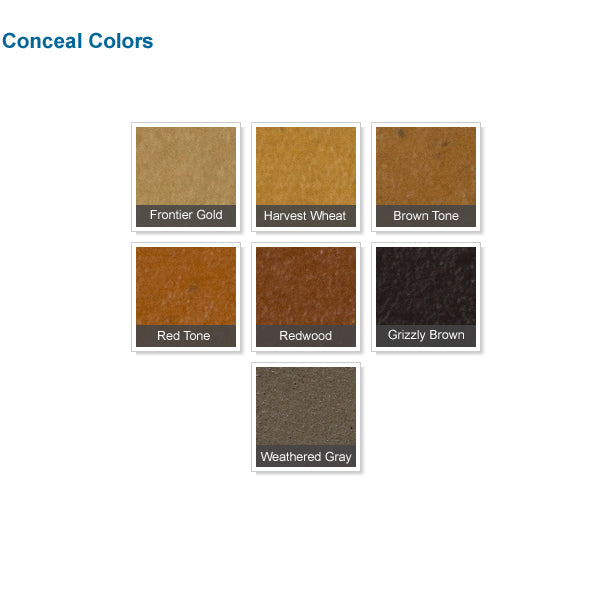 Sashco Conceal Textured Wood Caulk Color Chart