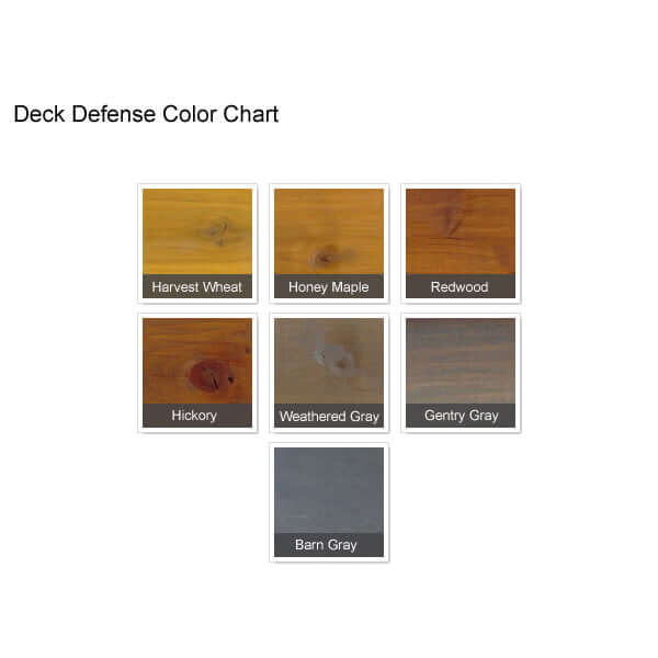 Perma-Chink Deck Defense Color Chart