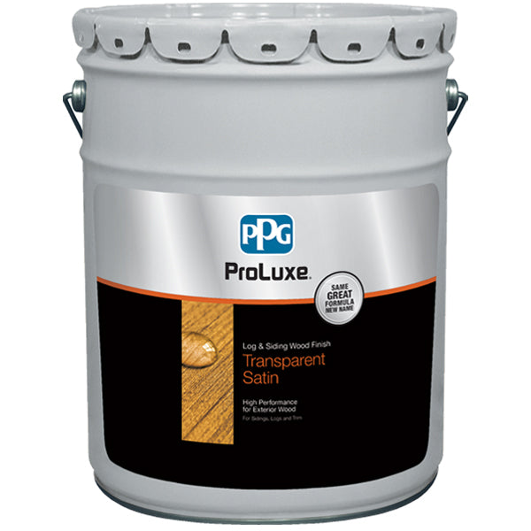 PPG ProLuxe Log & Siding Transparent Satin 5 Gallon