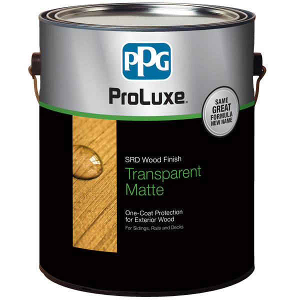 PPG ProLuxe 1 gal. Natural SRD Exterior Transparent Matte Wood Finish
