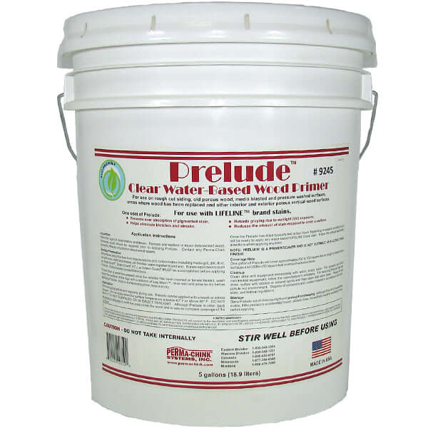 Perma-Chink Prelude Clear Water-Based Wood Primer 5 Gallon