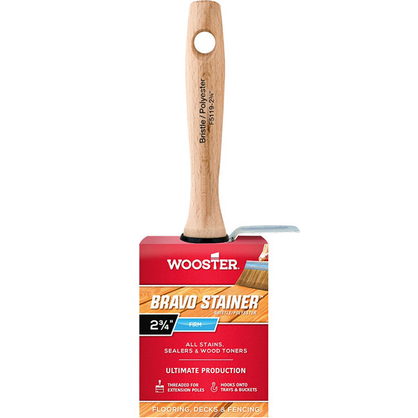 Wooster Bravo Stainer Brush 2-3/4 Inch For All Stains F5119